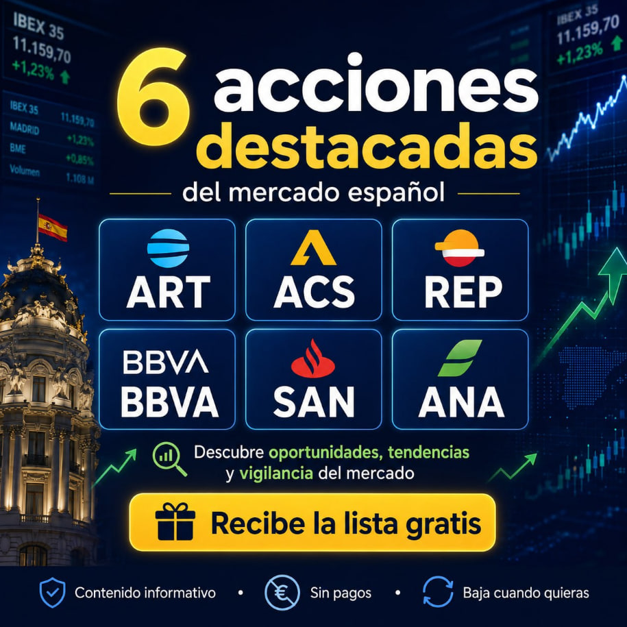 Acciones destacadas del mercado español